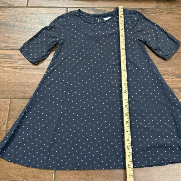 Toddler Girl's Old Navy Toddler Polka Dot Gray Lavender Swing Dress 3T - Picture 3 of 7